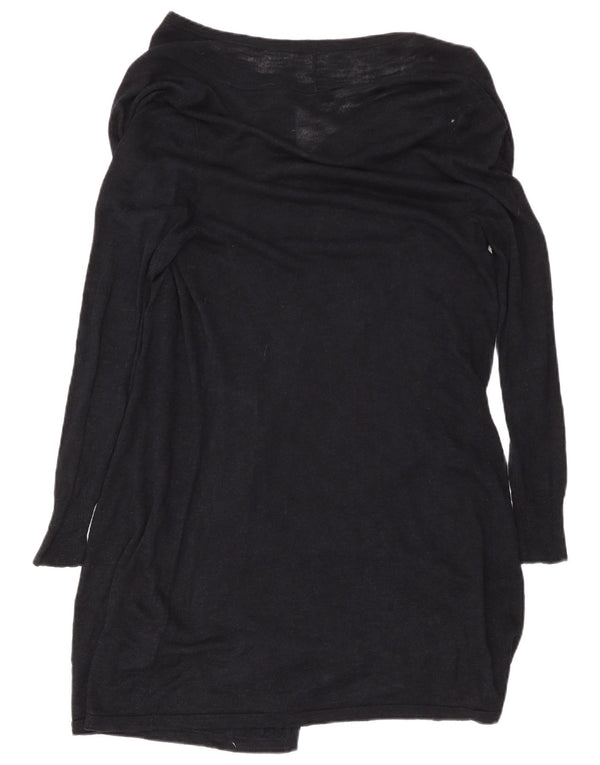 Phase Eight Pull cardigan ouvert long pour femme UK 12 Bleu marine moyen