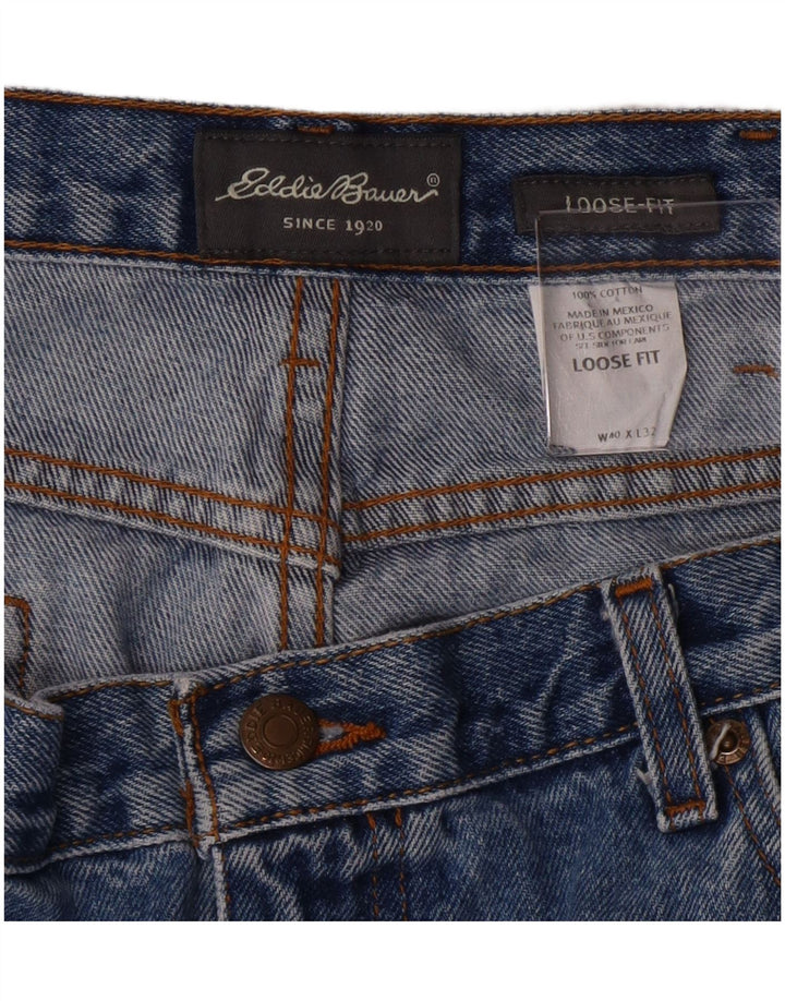 Eddie Bauer Jean ample homme W40 L32 bleu coton