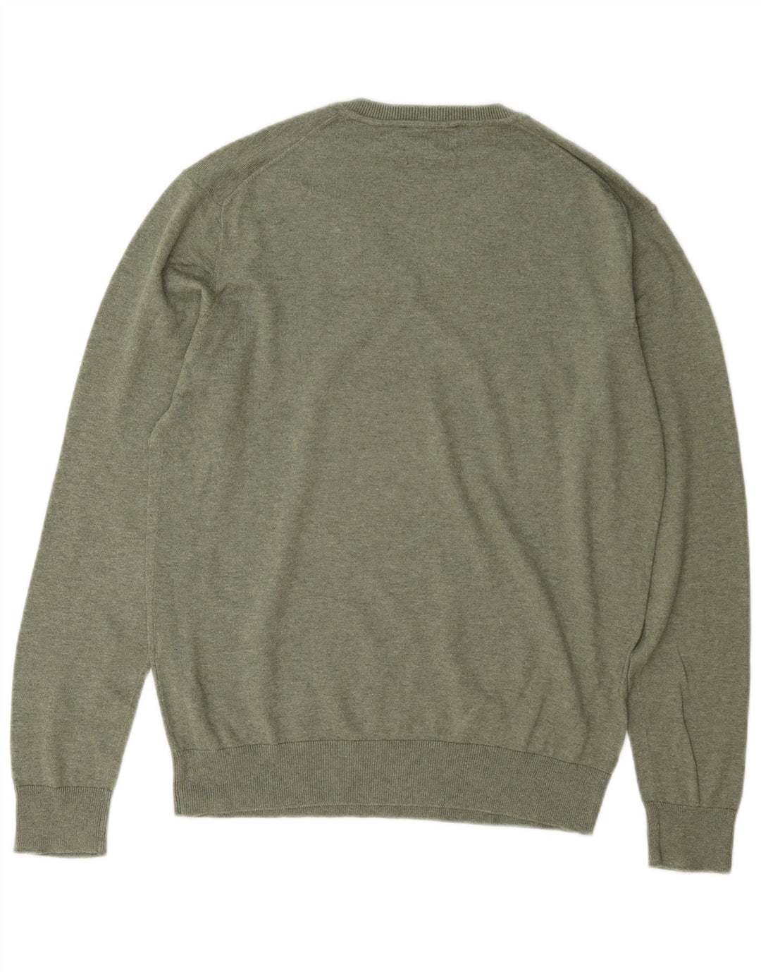 Zara Pull col V pour homme Vert Taille L