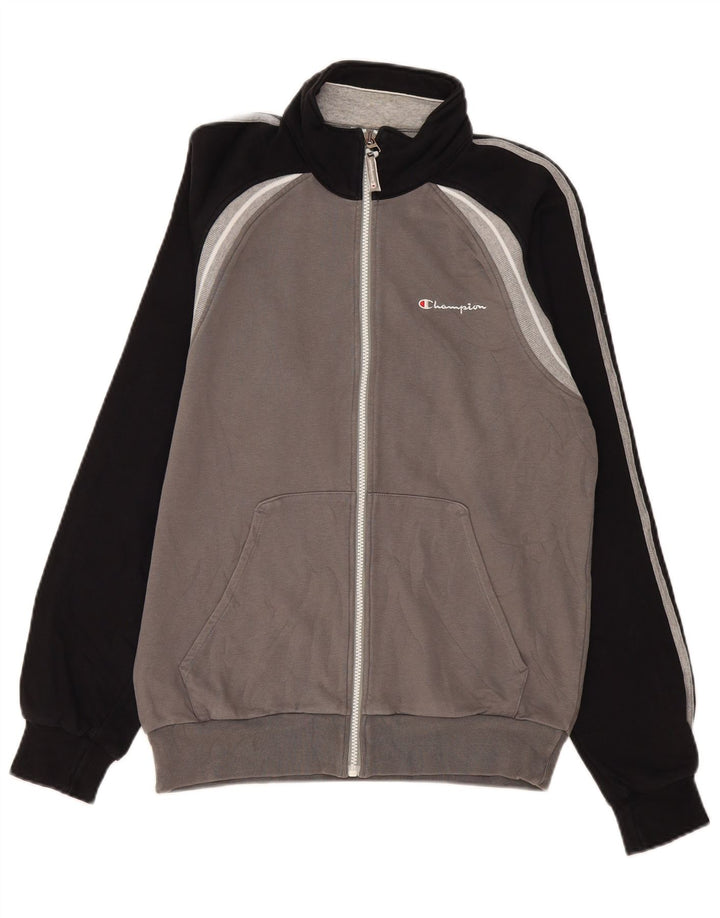 Champion Veste de Survêtement Homme Gris Moyen Colourblock