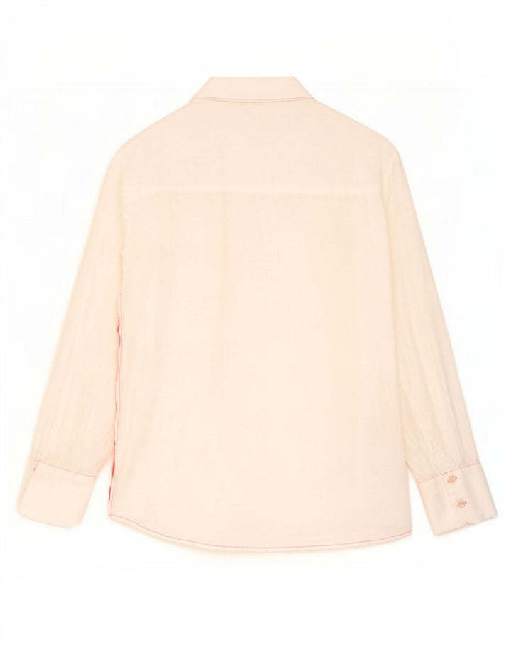 Zara Chemise surdimensionnée pour femme UK 6 XS Blanc