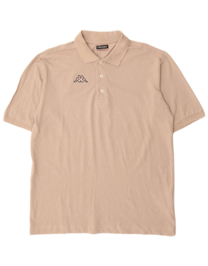 Kappa Polo Homme Large Beige Coton