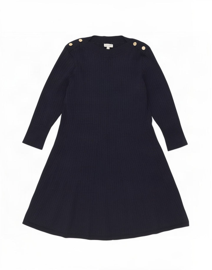 Monsoon Robe Pull Femme UK 16 Large Bleu Marine Polyester