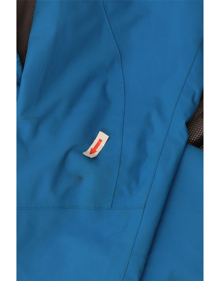 Jack Wolfskin Veste de pluie à capuche pour femme UK 10 Small Bleu Polyamide