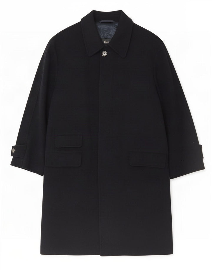 Corneliani Pardessus Homme IT 50 Large Bleu Marine Laine