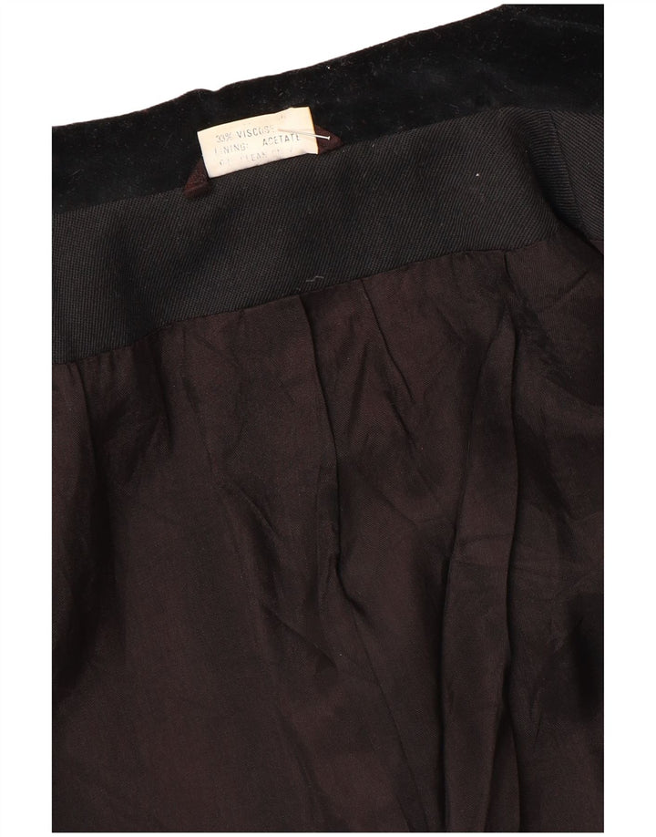 Rosami Veste Blazer 2 Boutons Femme UK 14 Grand Acétate Noir
