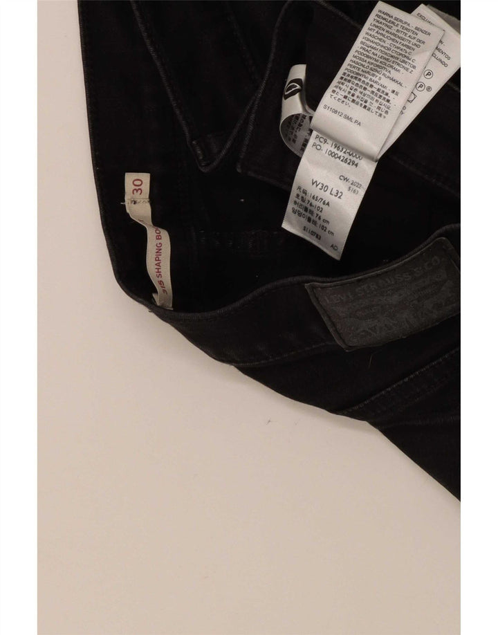 Levi's Womens 315 Bootcut Jeans W30 L32 Noir Coton