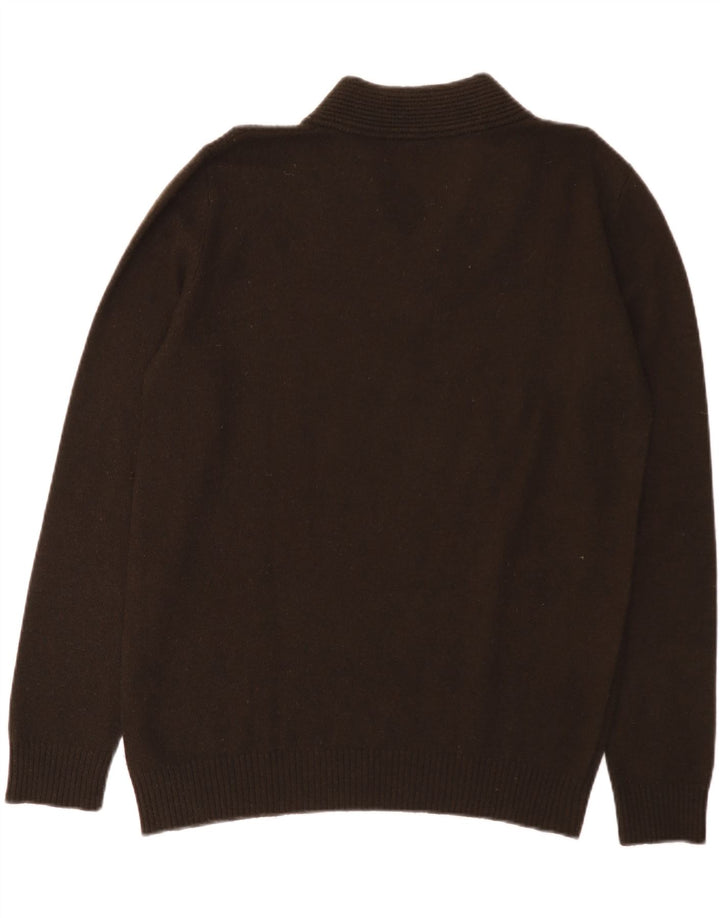 Sisley Pull col V pour femme UK 14 Large Marron