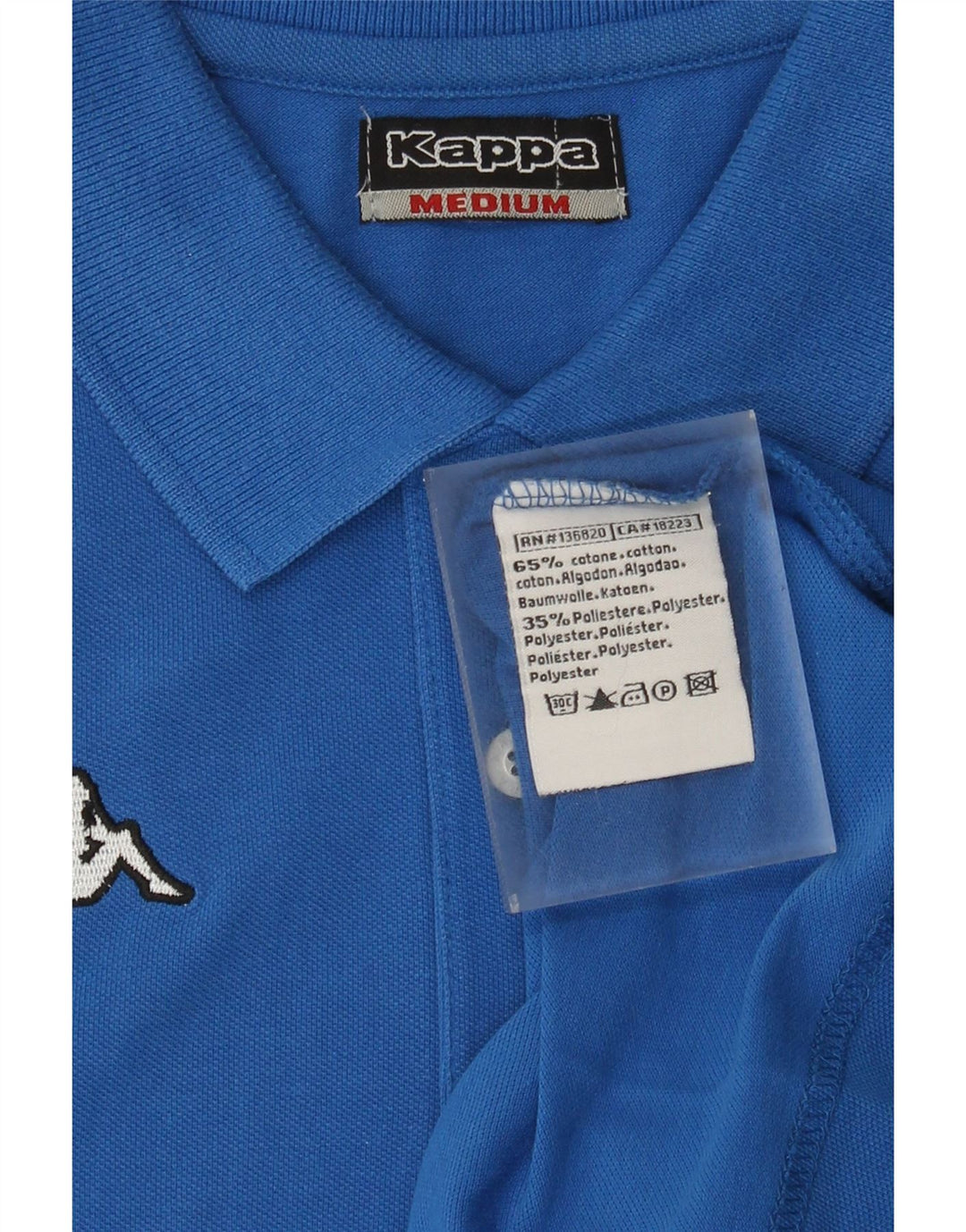 KAPPA Polo Homme Bleu Moyen Coton