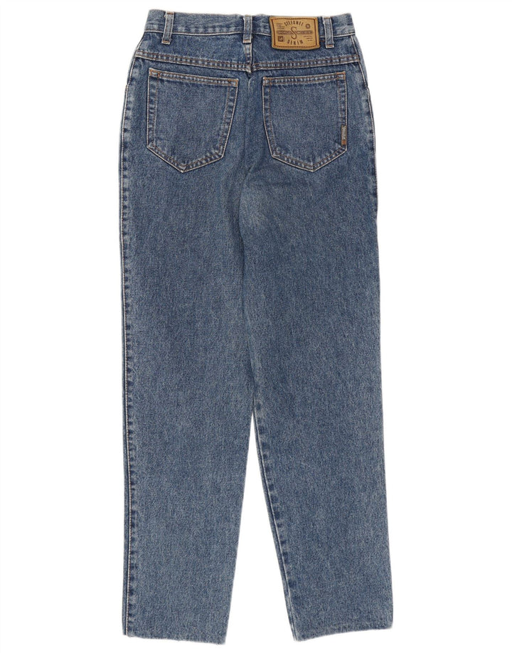 STEFANEL Jean fuselé taille haute pour femme IT 44 Medium W26 L27 Bleu Coton