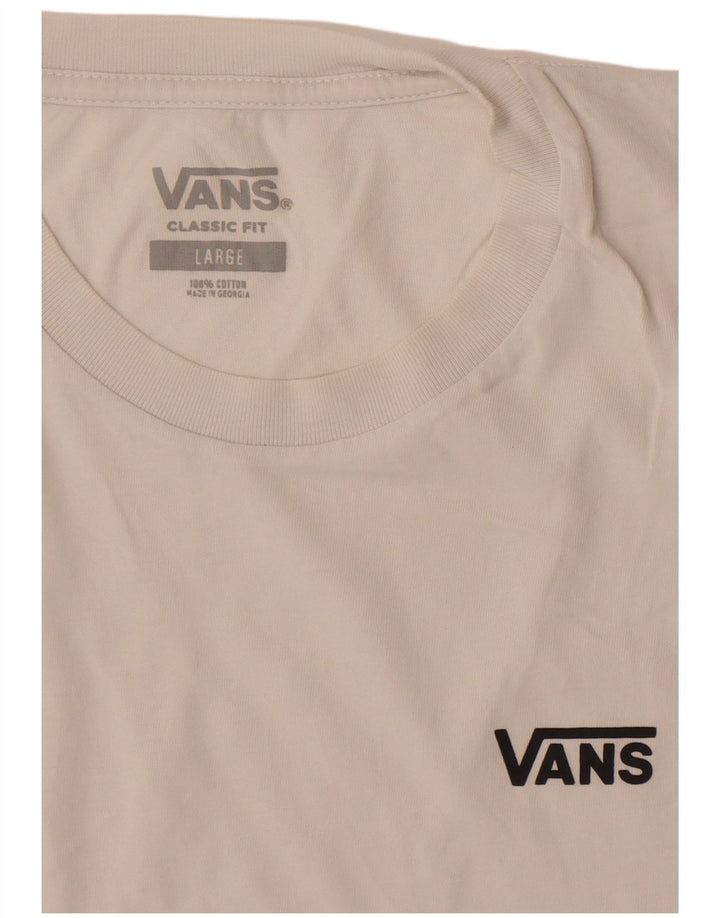 Vans T-shirt coupe classique pour hommes, grand coton blanc