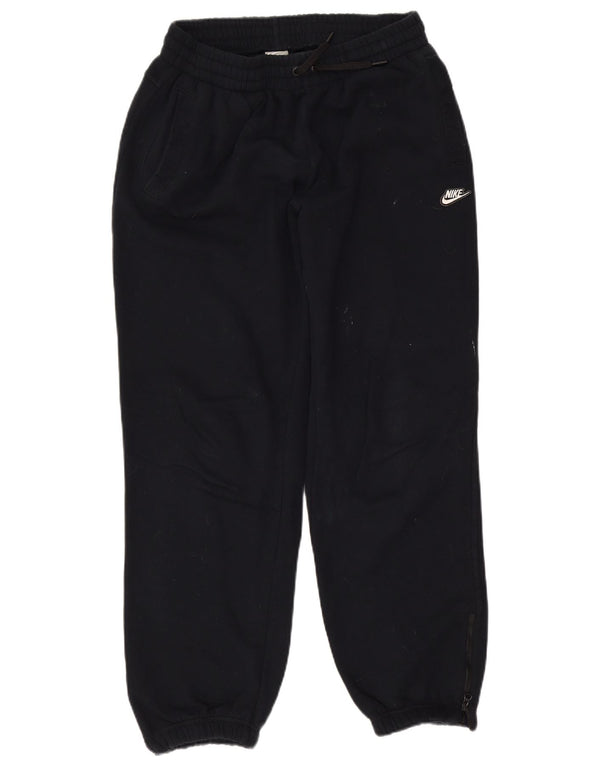 Nike Pantalon de survêtement pour femme en coton bleu marine moyen UK 12