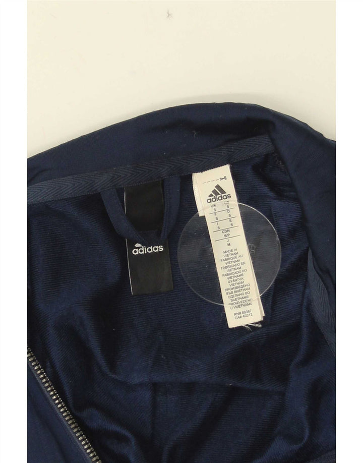 Adidas Veste de survêtement pour homme Taille S Bleu marine Colorblock Polyester