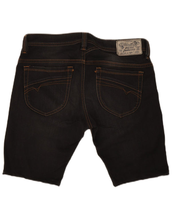 Diesel Short Thanaz Slim Skinny Denim W32 Homme Noir Moyen Coton