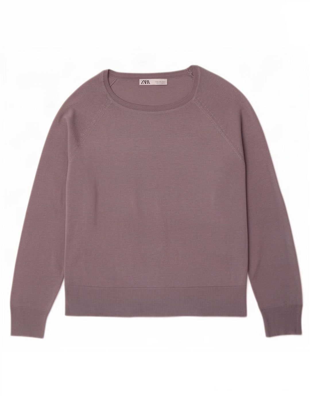 Zara Pull col bateau pour femme UK 14 Gris moyen
