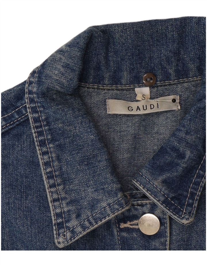 Veste en jean femme Gaudi UK 10 petit coton bleu