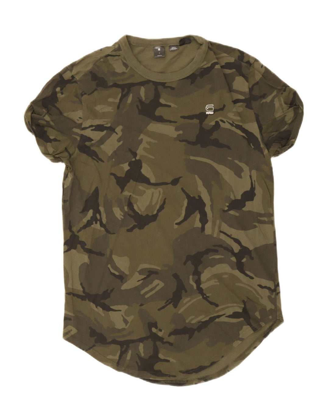 G-STAR T-Shirt Homme Vert Moyen Camouflage Coton