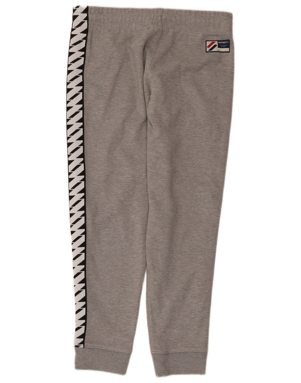 Superdry Pantalon de Survêtement Graphique Joggers Homme Gris Moyen Colourblock