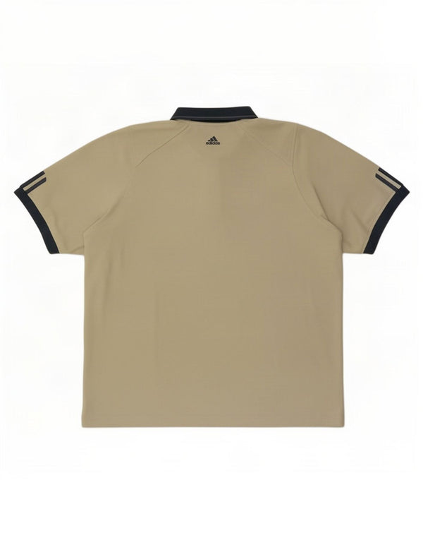 Adidas Polo Homme UK 48/50 XL Vert Colorblock Polyester