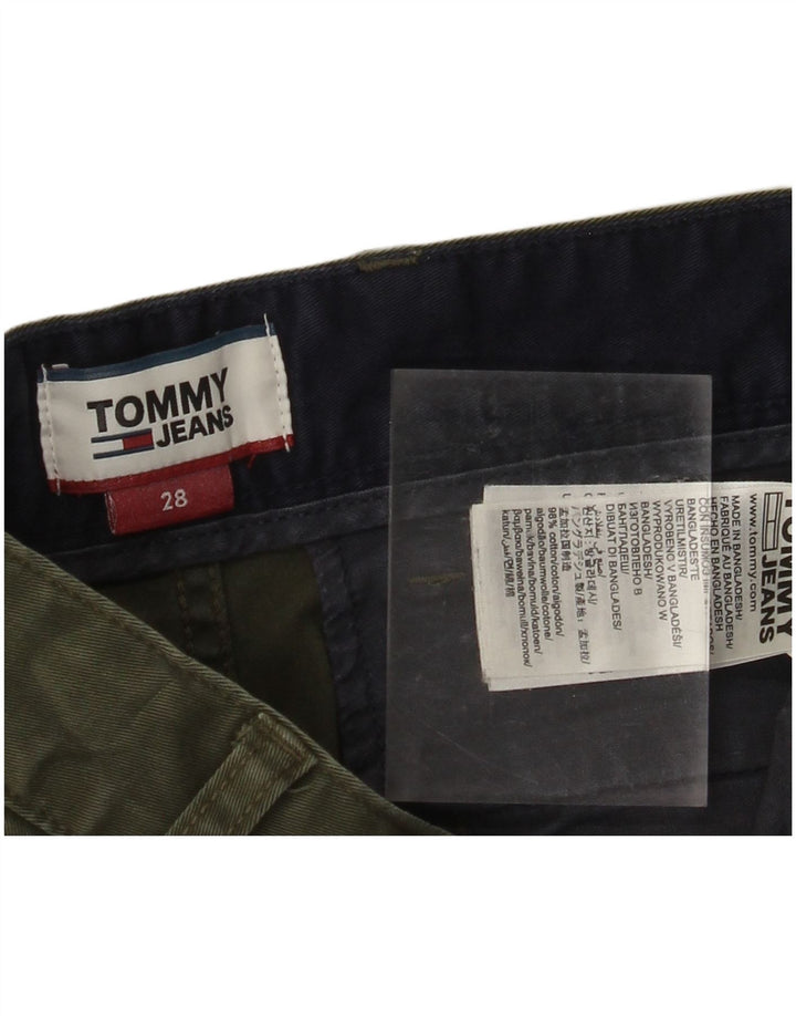 TOMMY HILFIGER Short Chino Femme W28 Coton Kaki Moyen