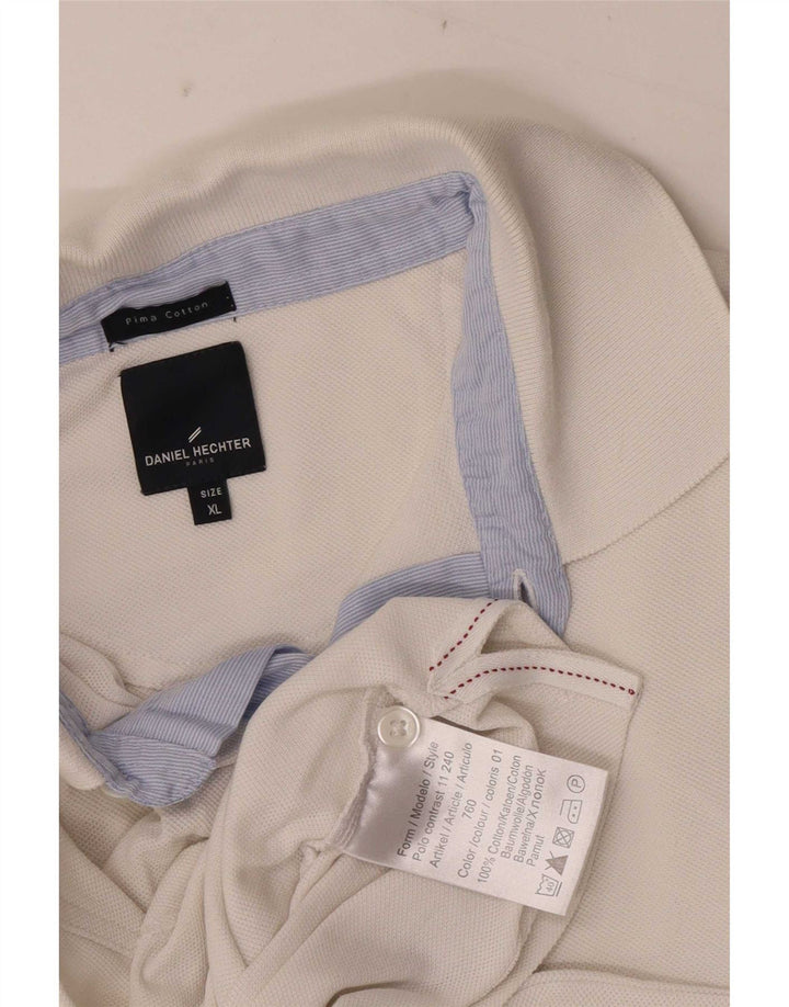 Daniel Hechter Polo Homme XL Blanc Coton