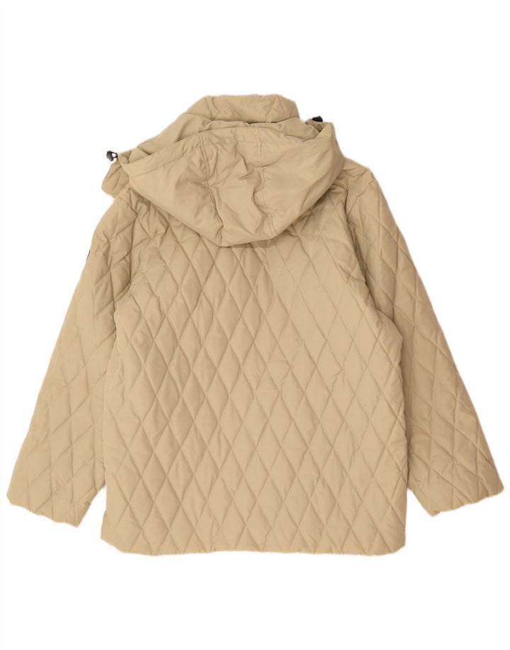 Sergio Tacchini Veste matelassée à capuche pour homme UK 38 Polyester Beige Moyen