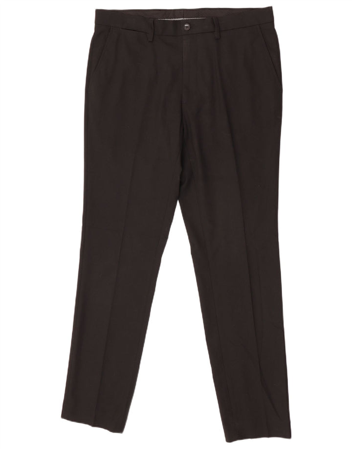 Marks & Spencer Pantalon de costume skinny pour homme W34 L31 Noir Polyester