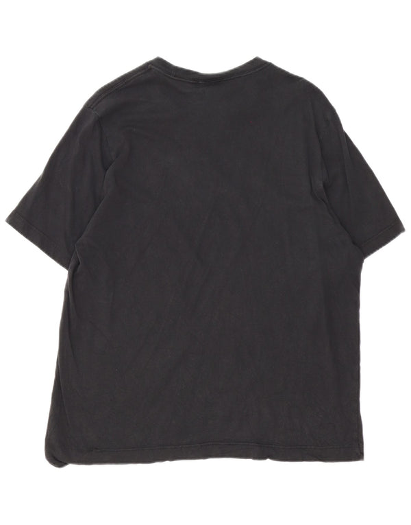 Adidas Womens T-Shirt Top UK 18 Large Black Cotton