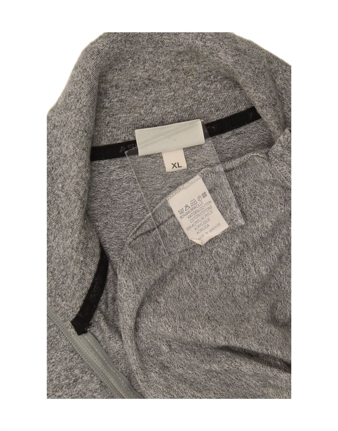 ASICS Mens Tracksuit Top Jacket XL Grey Cotton Vintage Asics and Second-Hand Asics from Messina Hembry 