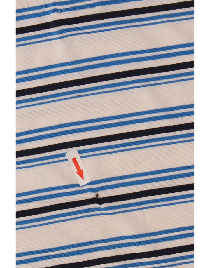 Under Armour Polo Homme XL Blanc Rayé Polyester