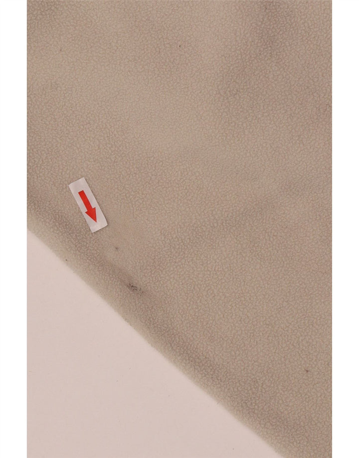 Kappa Pull polaire pour homme à col zippé Taille L Beige Polyester