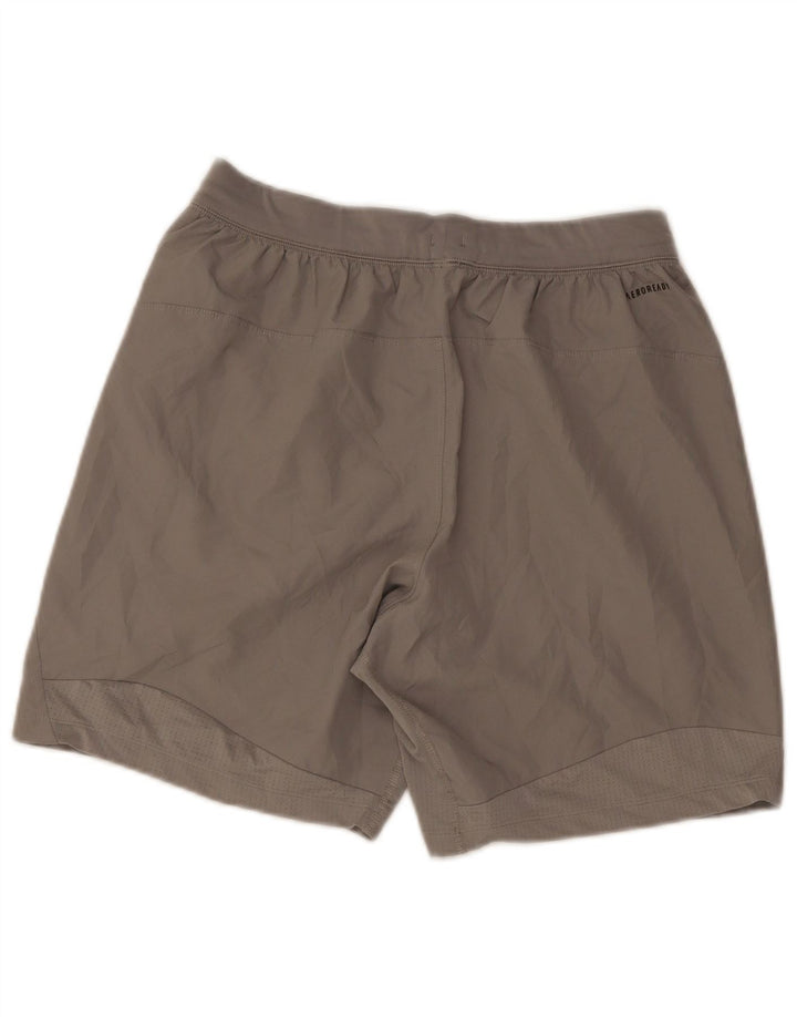 Adidas Short de Sport Aeroready Homme Gris Moyen