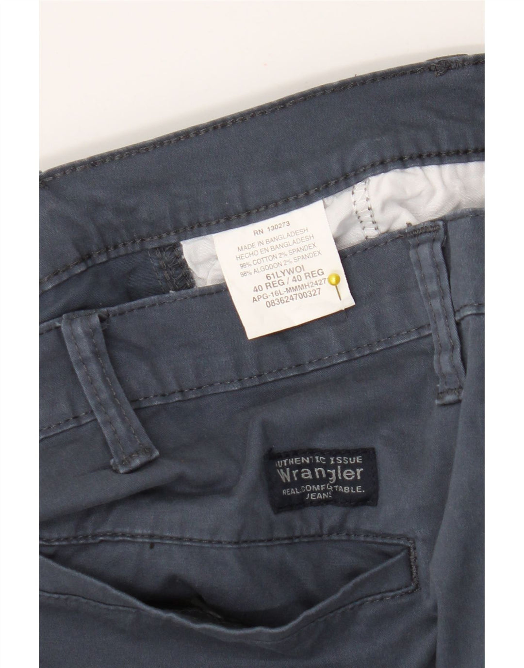 Wrangler Short Cargo Homme W40 XL Coton Bleu Marine