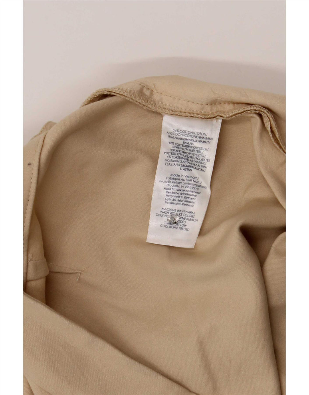 Chaps Short Chino Femme US 8 Medium W32 Coton Beige