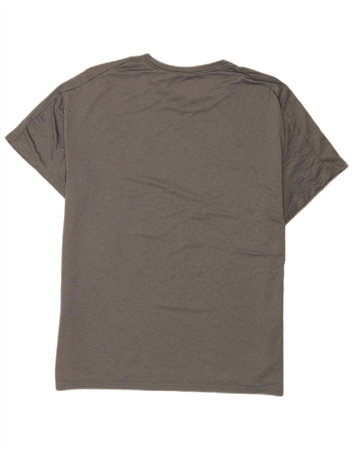 Nike Hommes Dri Fit T-Shirt Top XL Gris Moucheté Polyester