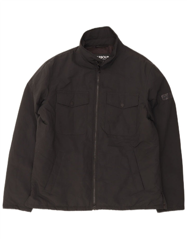 Barbour Veste coupe-vent pour hommes UK 40 Large Noir