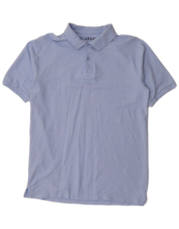 Polo Izod Garçon Husky 15-16 ans XL Bleu Coton