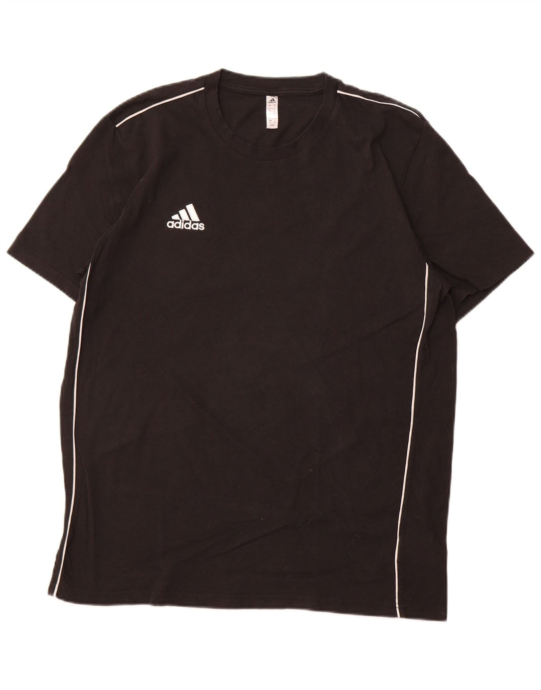 ADIDAS T-Shirt Homme Haut Large Noir Coton