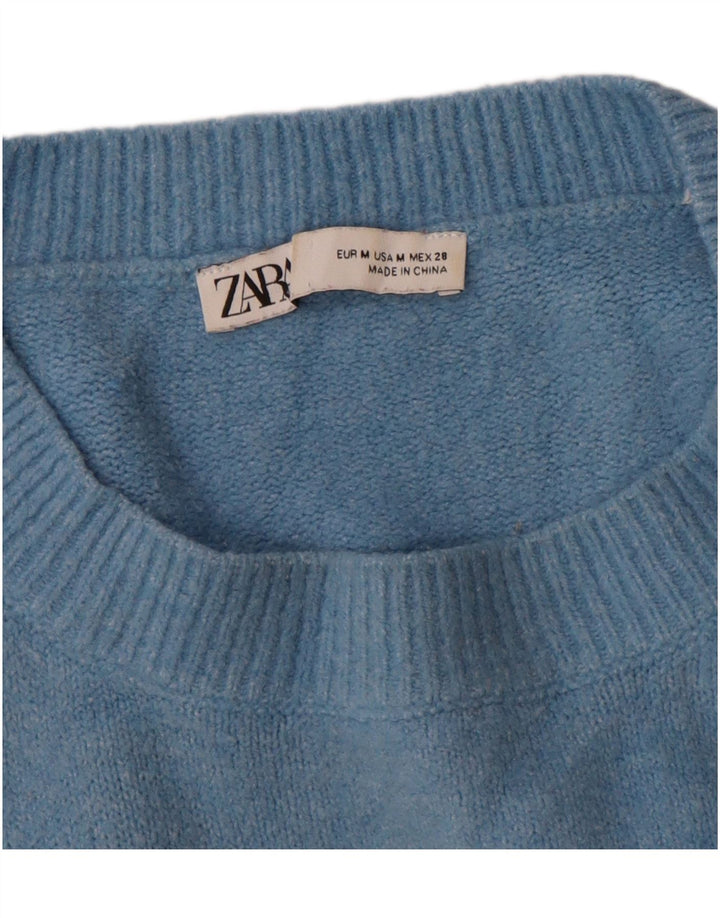 Zara Pull Col Ras Du Cou Homme Bleu Moyen