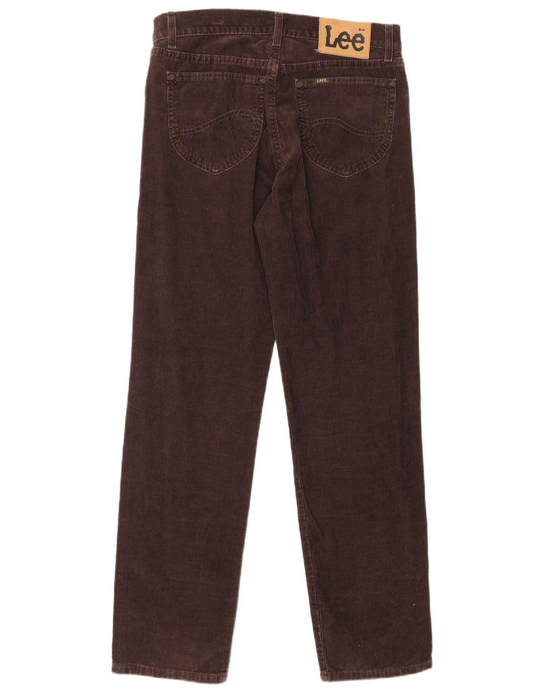 LEE Pantalon droit Brooklyn en velours côtelé pour homme W32 L32 Marron Coton