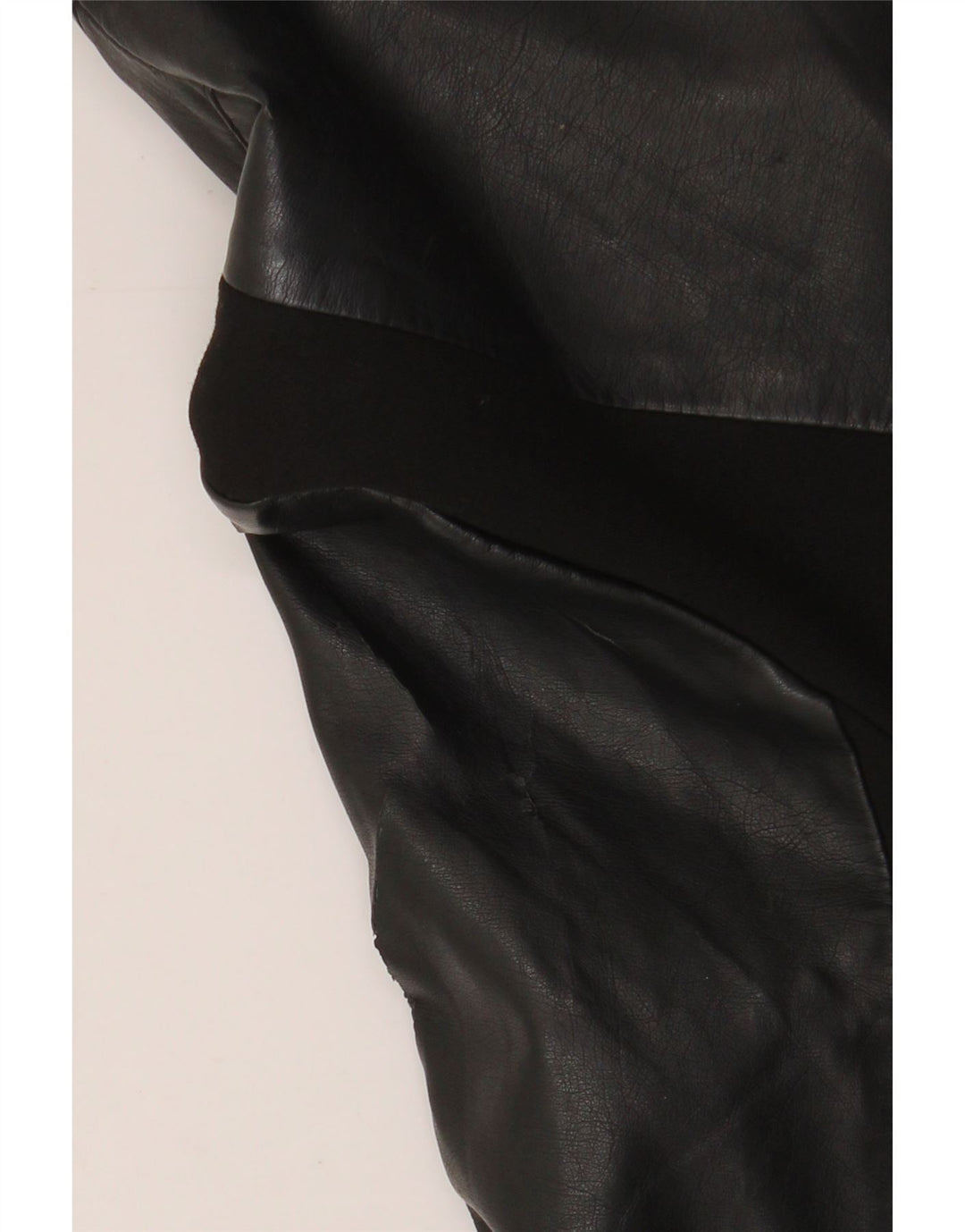 French Connection Veste de motard courte pour femme UK 6 XS Noir Polyuréthane