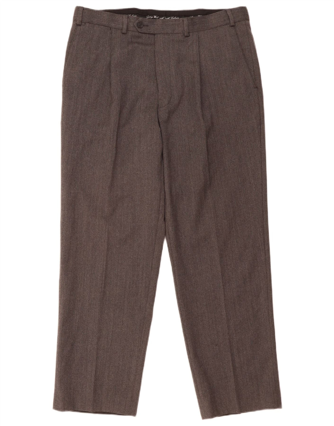 MARKS & SPENCER Pantalon de Costume Droit Homme W36 L29 Gris Laine