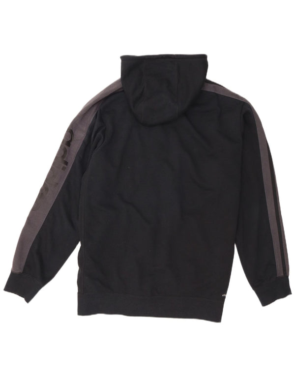Adidas Pull à capuche zippé Climalite Graphic XL pour homme Noir Colorblock