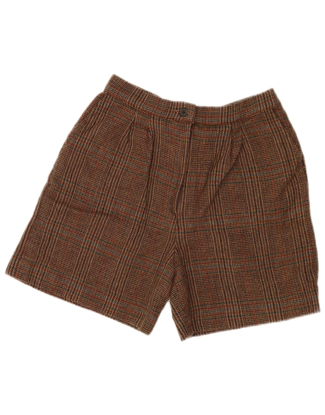 vintage Femmes Pegged Chino Shorts W28 Medium Brown Check