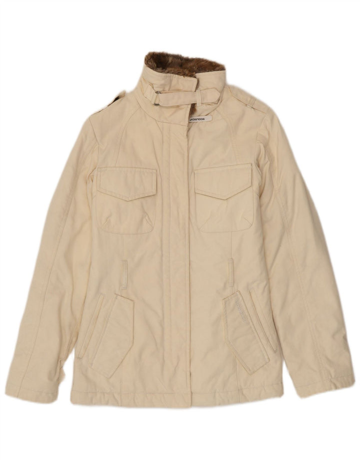 Woolrich Veste Militaire Femme UK 6 XS Nylon Beige