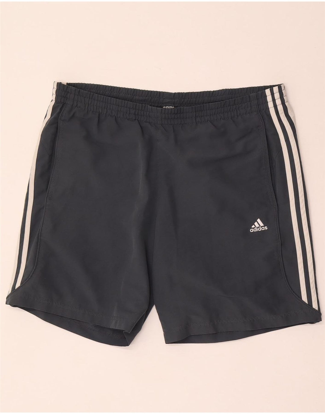 Adidas Short de Sport Climalite Homme Gris Moyen Polyester
