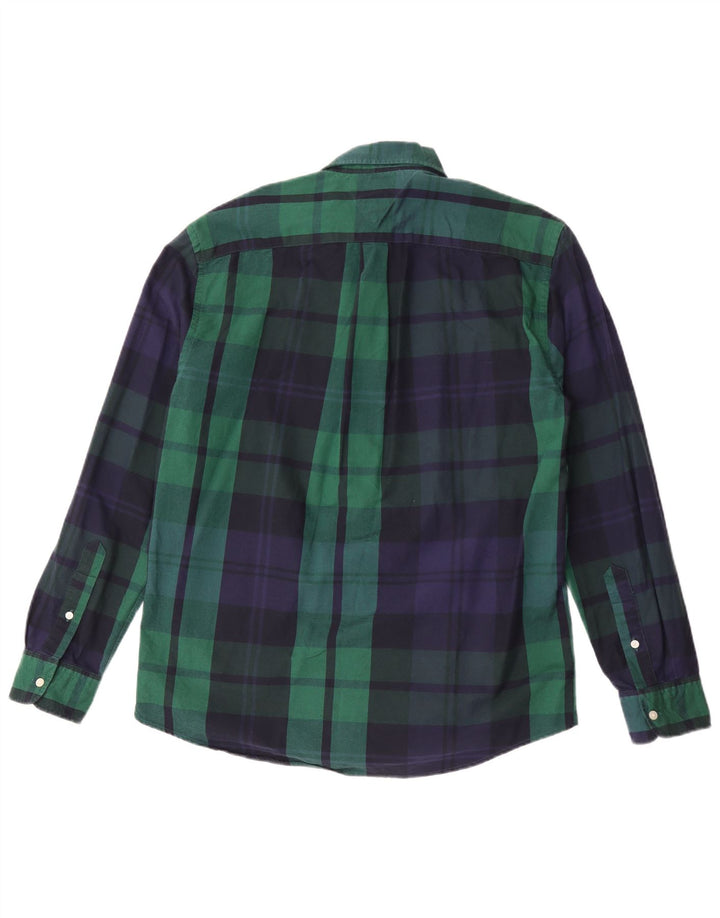 Tommy Hilfiger Chemise coupe classique pour homme à carreaux verts