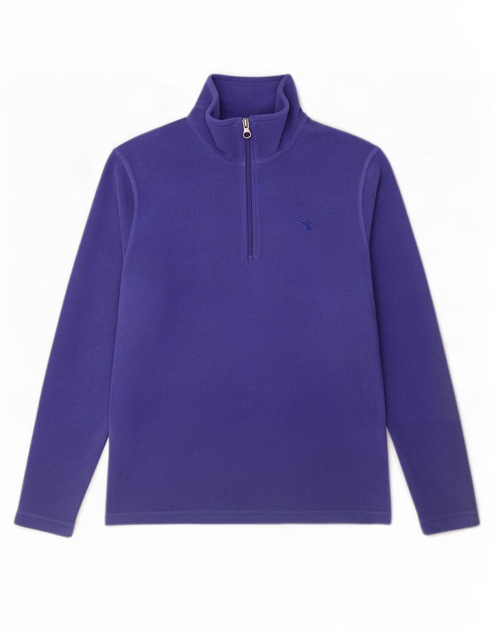 Diadora Pull Polaire Col Zippé Homme Bleu Moyen Polyester