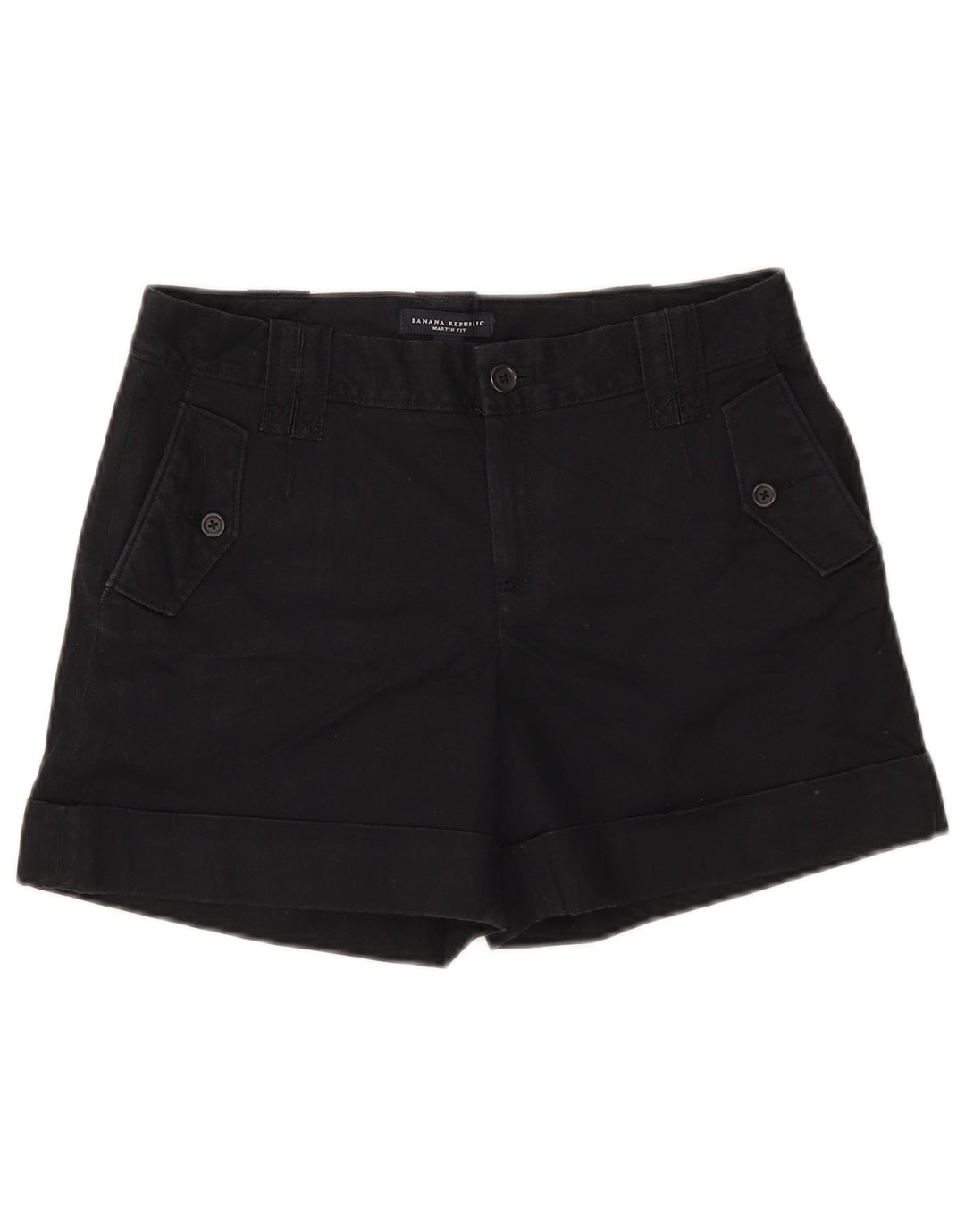 BANANA REPUBLIC Short décontracté Martin Fit pour femme US 6 Medium W31 Noir