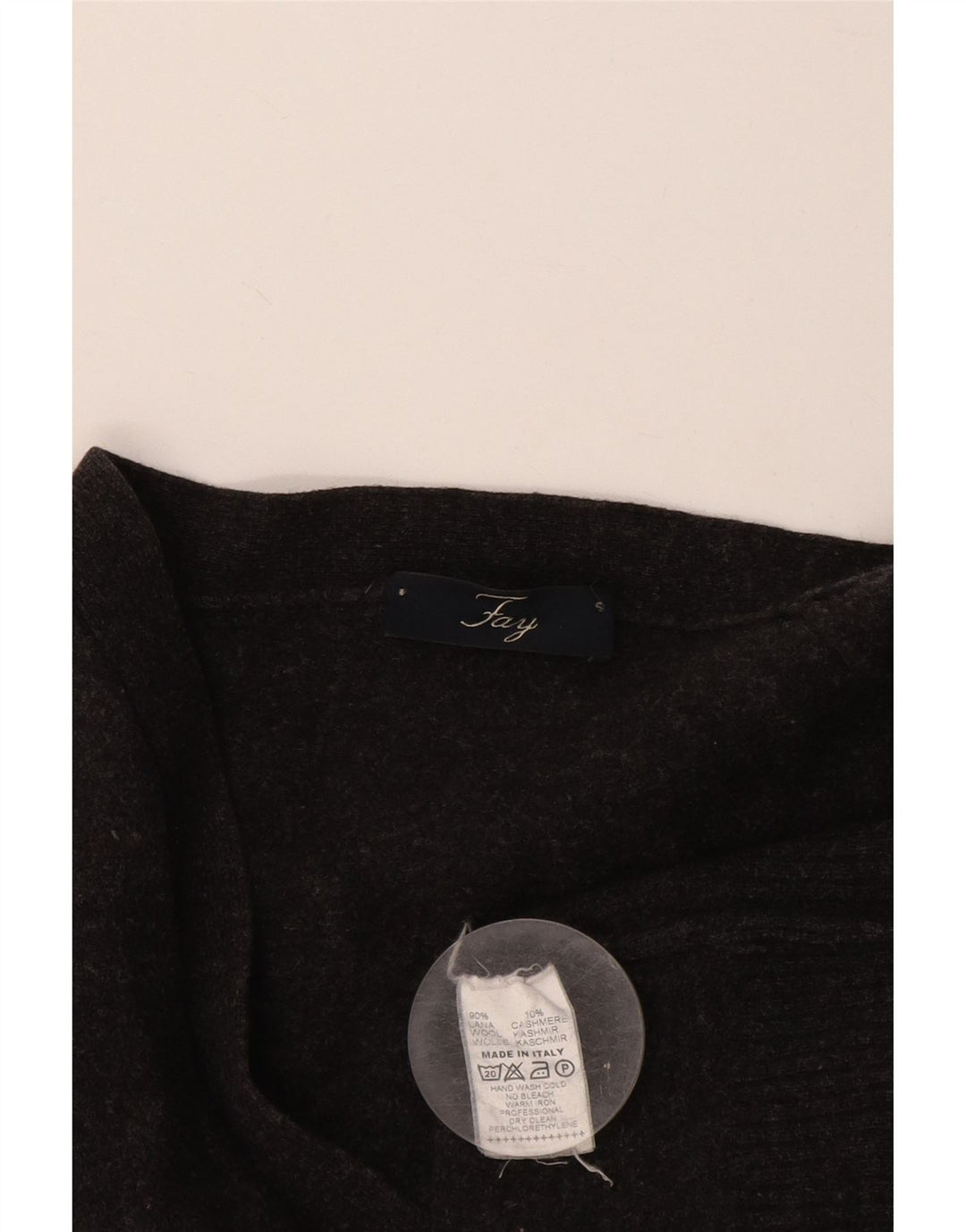 Fay Cardigan Homme Pull Petit Gris Laine